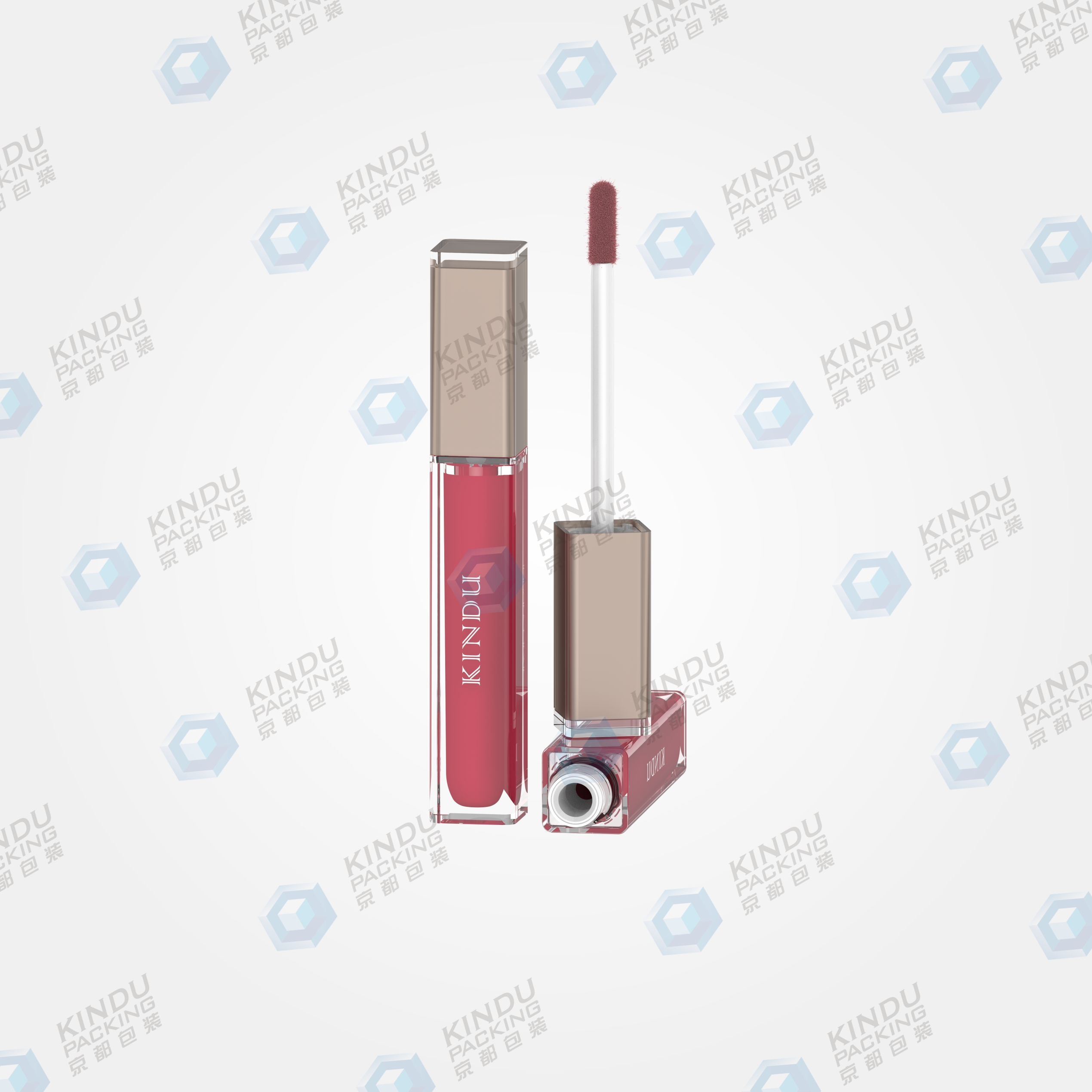 Customized injection color lip gloss pack (ZH-J0352)